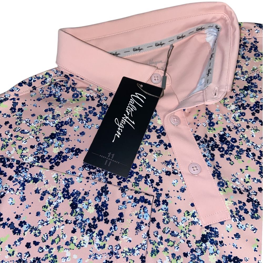 Walter Hagen NWT‎ Performance 11 Garden Party Printed Short Sleeve Golf Polo XXL